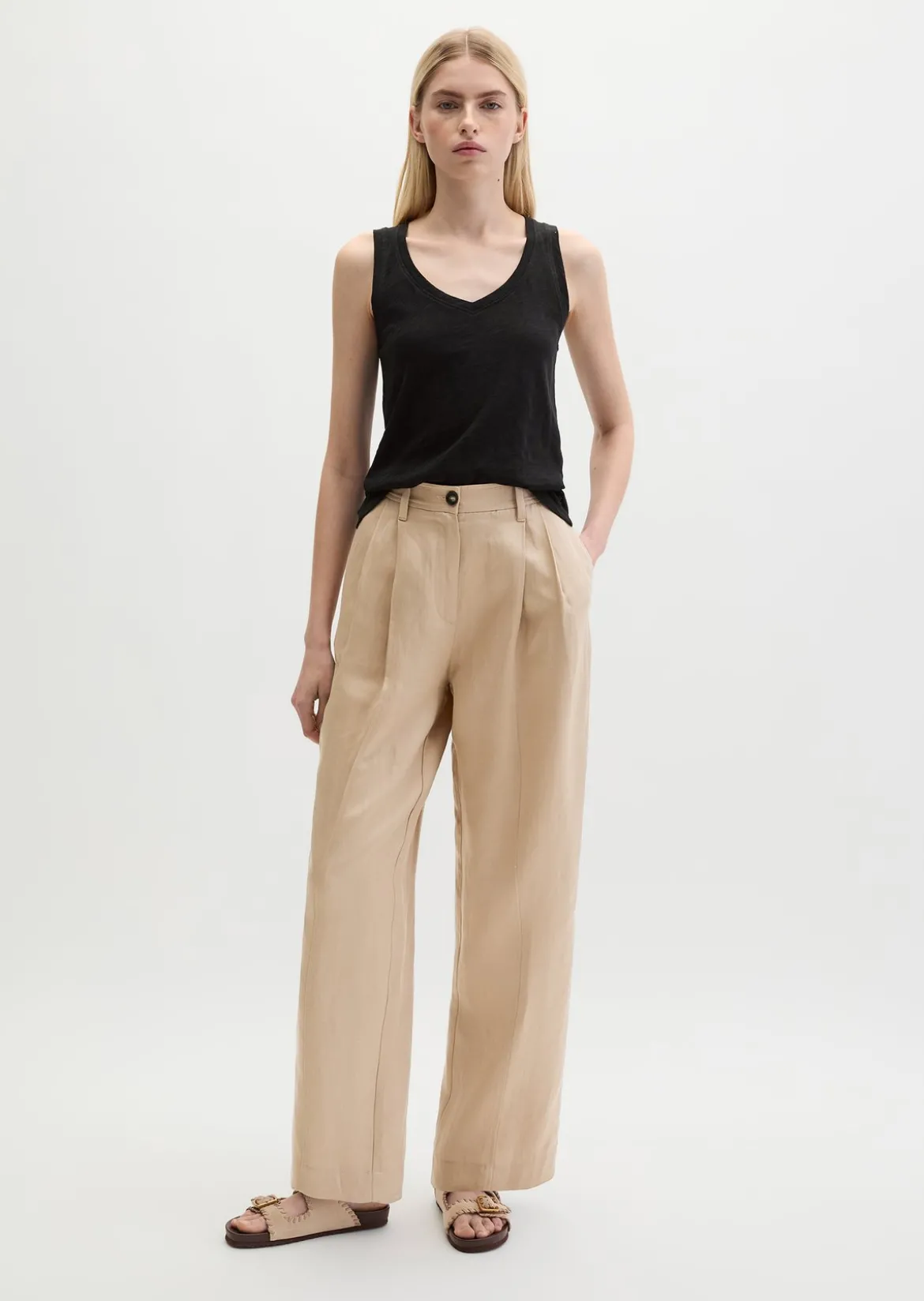 Top regular aus Slub-Jersey