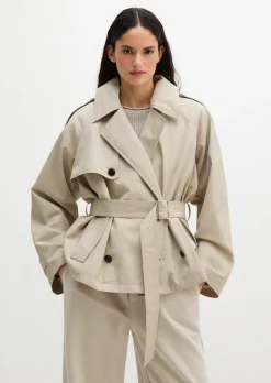 Trenchjacke regular aus Organic-Cotton-Lyocell-Mix