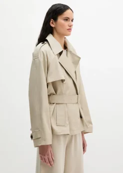 Trenchjacke regular aus Organic-Cotton-Lyocell-Mix