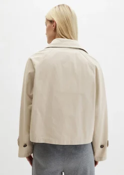 Trenchjacke relaxed aus Organic Cotton-Twill