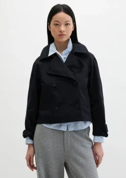 Trenchjacke relaxed aus Organic Cotton-Twill