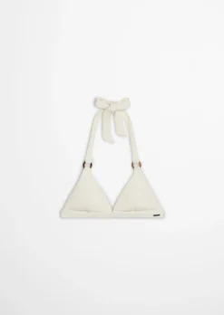 Triangle-Bikini-Top mit feiner Wellenstruktur