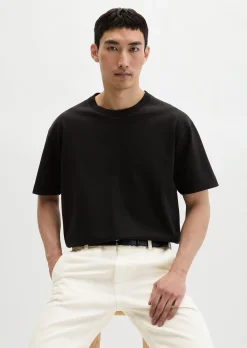 T-Shirt loose aus schwerem Bio-Baumwoll-Jersey