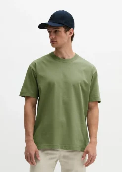 T-Shirt loose aus schwerem Bio-Baumwoll-Jersey