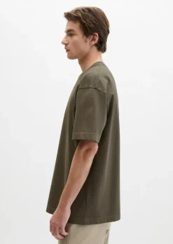 T-Shirt loose aus schwerem Bio-Baumwoll-Jersey