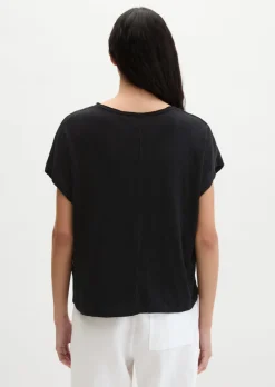 T-Shirt loose aus Slub-Jersey
