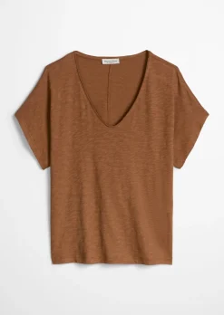 T-Shirt loose aus Slub-Jersey