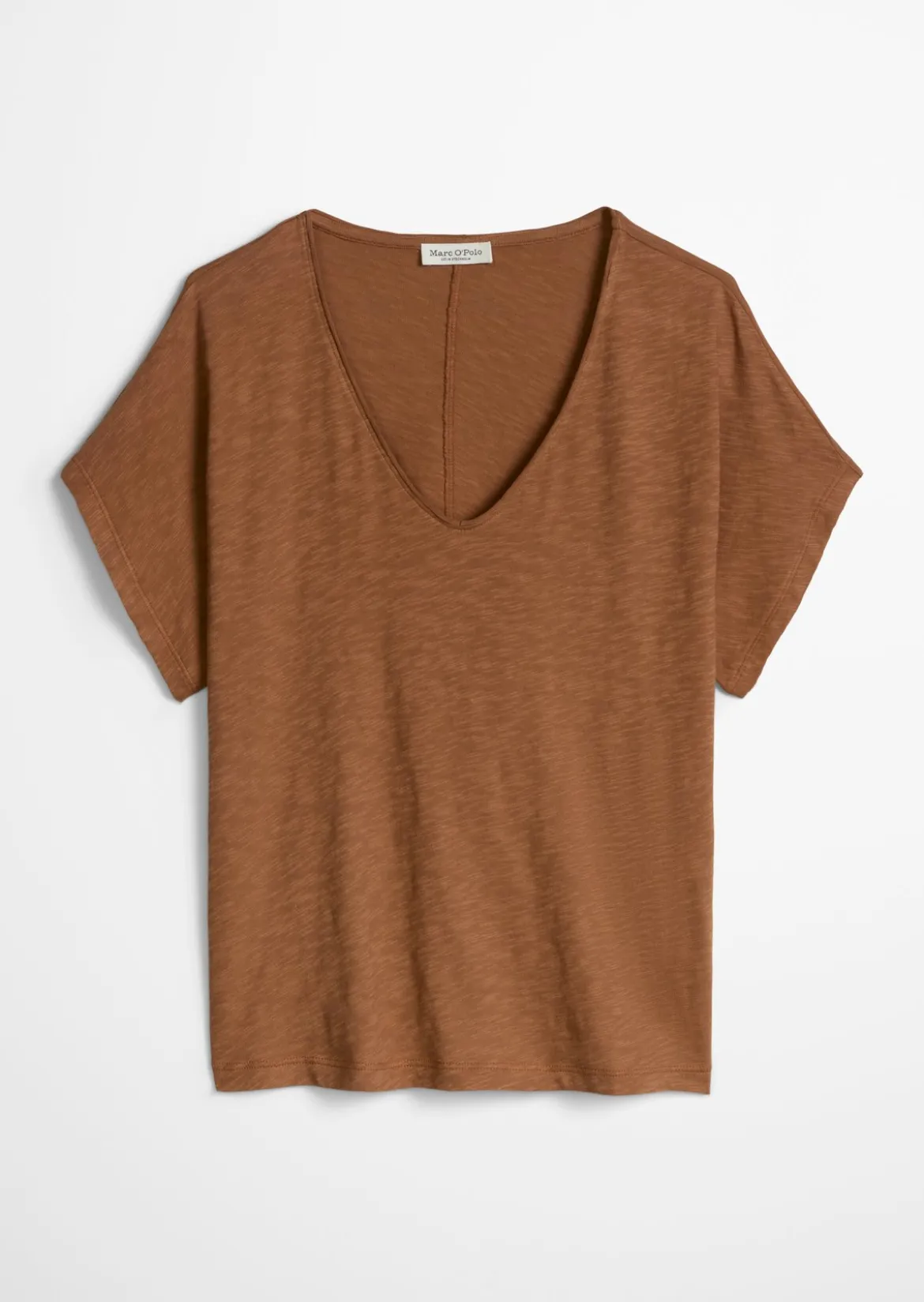T-Shirt loose aus Slub-Jersey