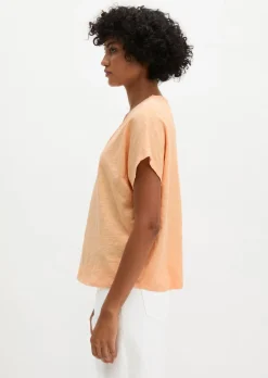 T-Shirt loose aus Slub-Jersey
