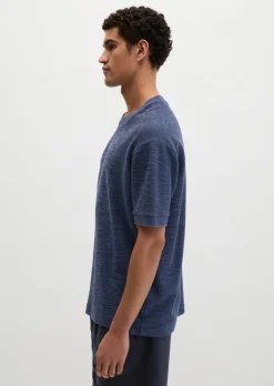 T-Shirt loose aus weichem Bouclé-Jersey