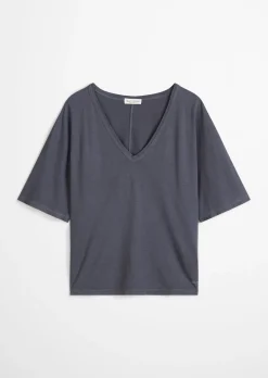 T-Shirt loose mit angeschnittenen Ärmeln