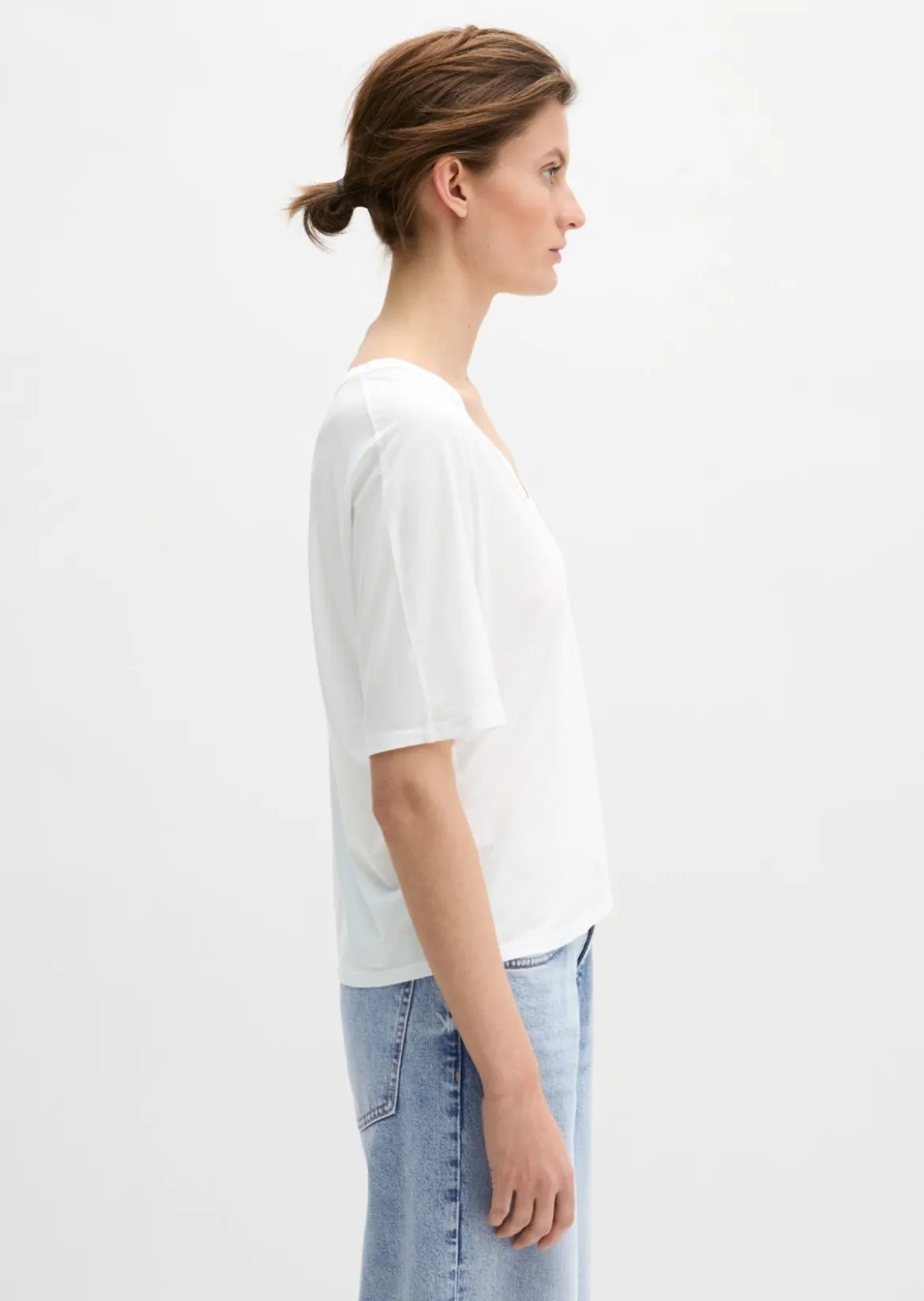 T-Shirt loose mit angeschnittenen Ärmeln