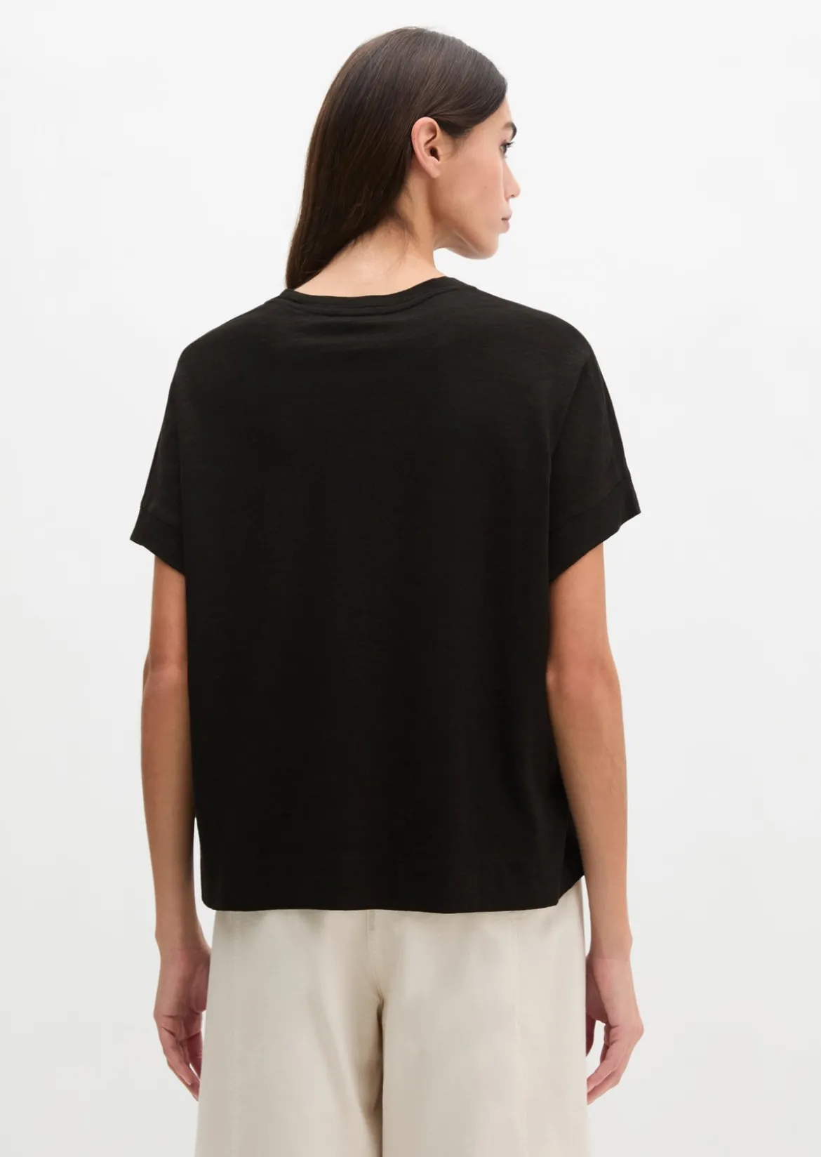 T-Shirt loose mit angeschnittenen Ärmeln