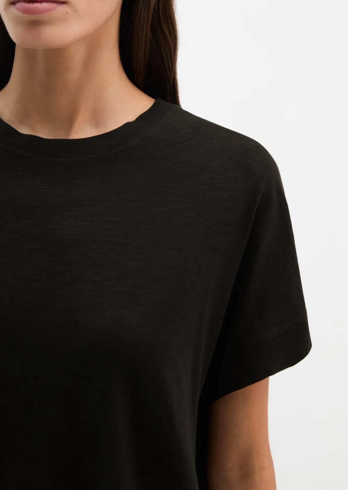 T-Shirt loose mit angeschnittenen Ärmeln