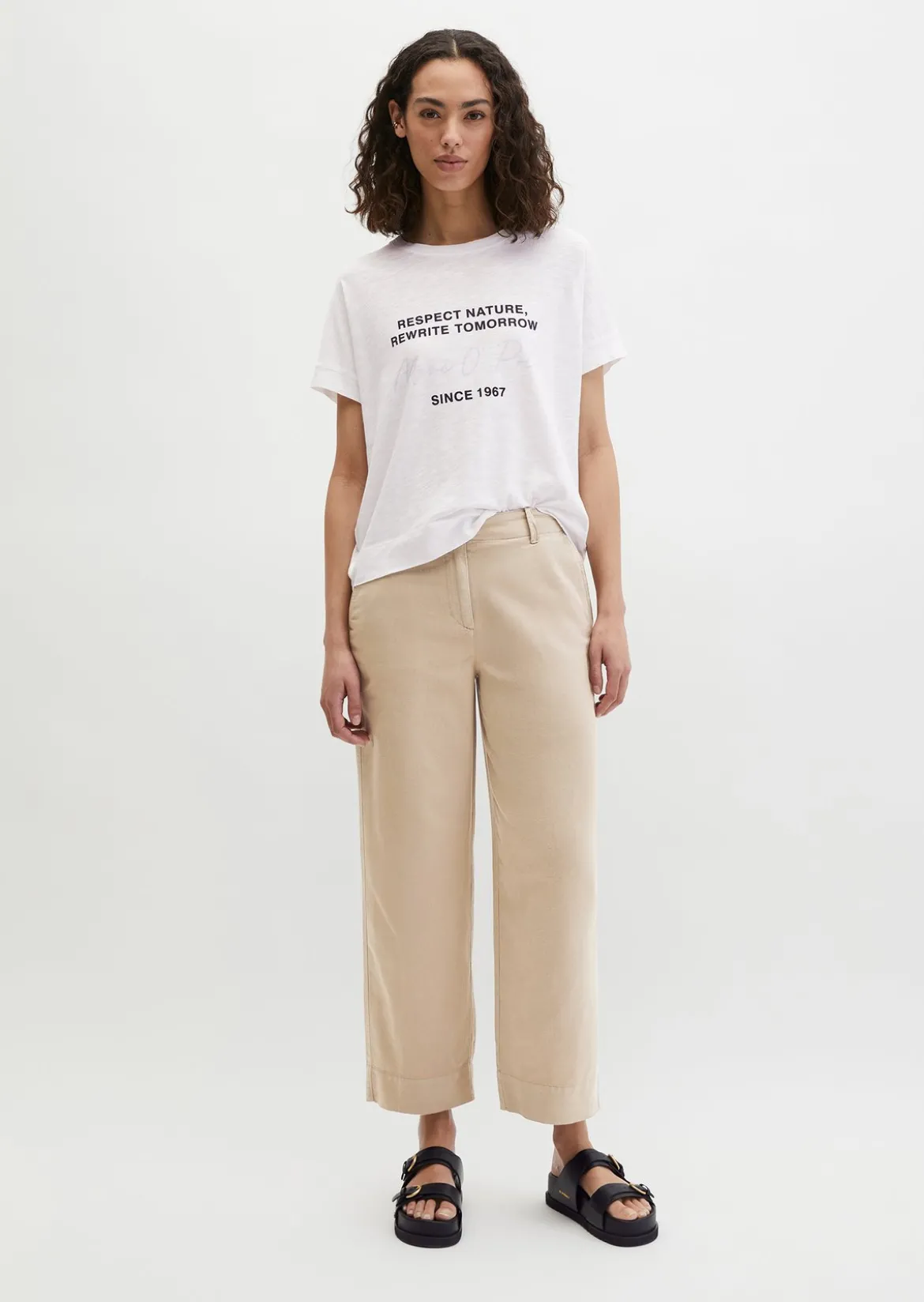 T-Shirt loose mit angeschnittenen Ärmeln
