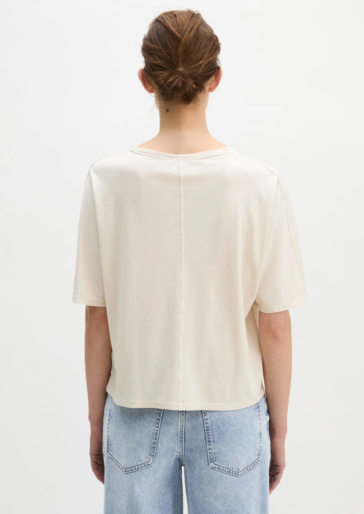 T-Shirt loose mit angeschnittenen Ärmeln