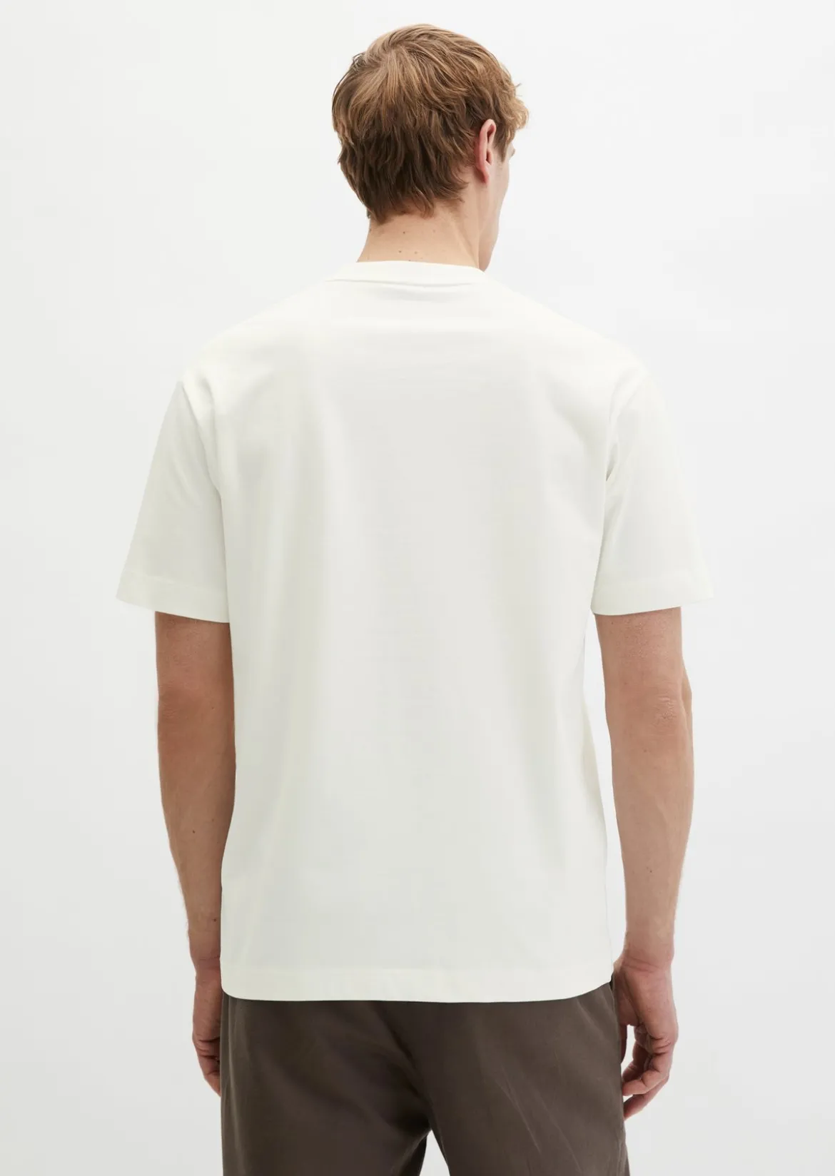 T-Shirt loose mit floralem Brustprint