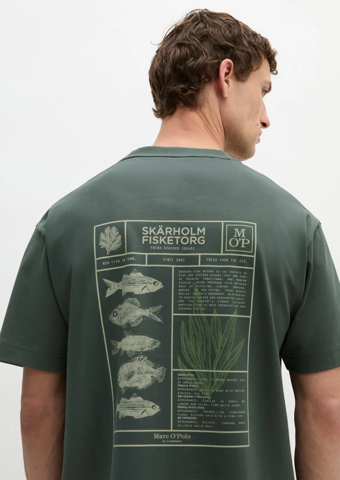 T-Shirt loose mit maritimer Rückenprint