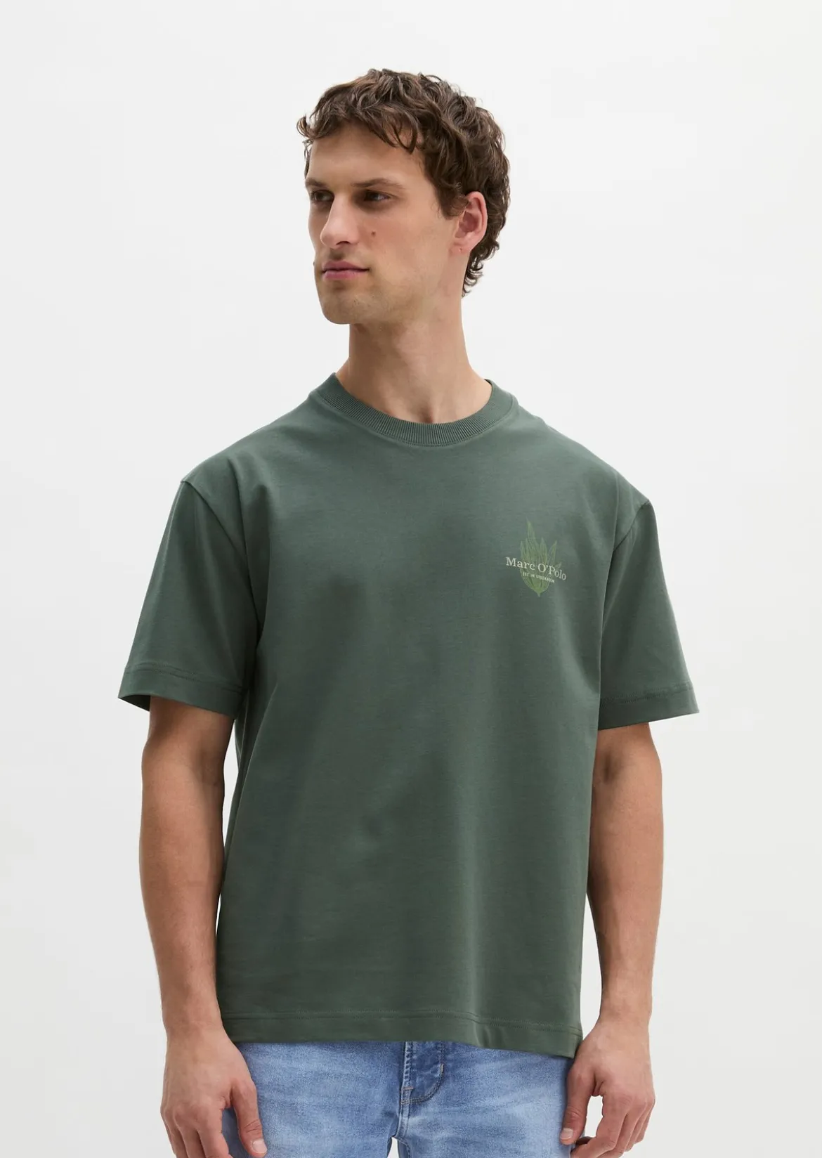 T-Shirt loose mit maritimer Rückenprint