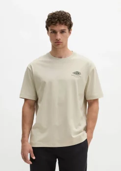 T-Shirt loose mit maritinem Rückenprint