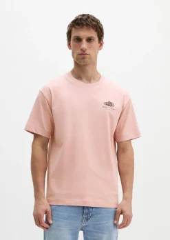 T-Shirt loose mit maritinem Rückenprint