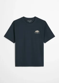 T-Shirt loose mit maritinem Rückenprint