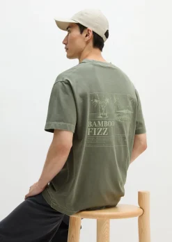 T-Shirt loose mit sommerlichem Rückenprint