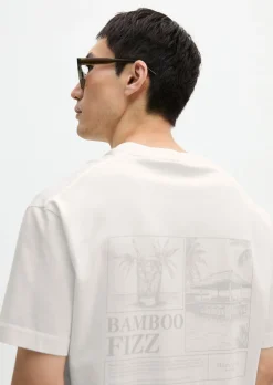 T-Shirt loose mit sommerlichem Rückenprint