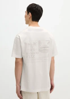 T-Shirt loose mit sommerlichem Rückenprint