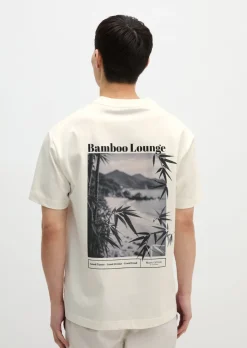 T-Shirt loose mit sommerlichem Rückenprint