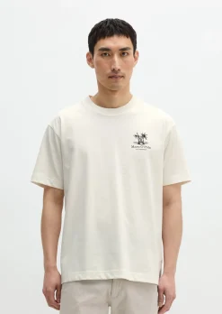 T-Shirt loose mit sommerlichem Rückenprint