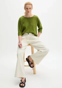 T-Shirt oversize aus Feinstrick-Jersey