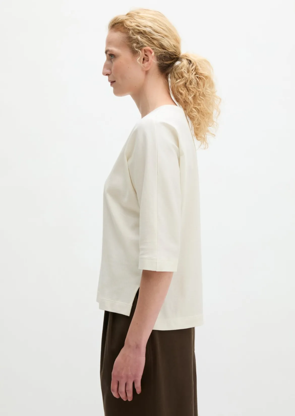 T-Shirt oversize aus Feinstrick-Jersey