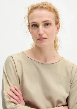 T-Shirt oversize aus Feinstrick-Jersey
