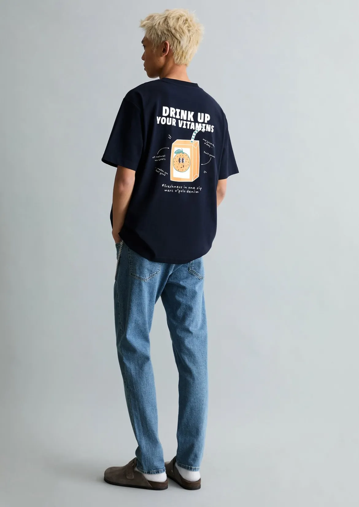 T-Shirt oversized mit Rückenprint