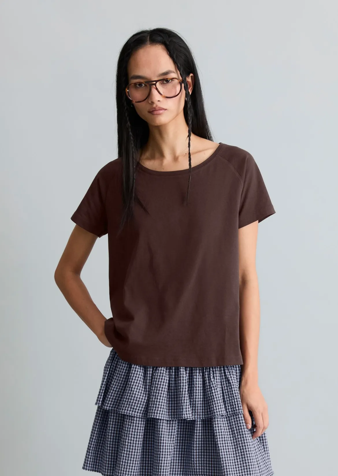 T-Shirt regular aus Basic Single Jersey