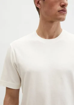 T-Shirt regular aus Baumwoll-Leinen-Mix