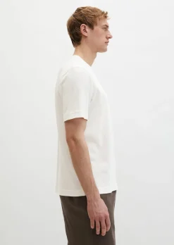 T-Shirt regular aus Baumwoll-Leinen-Mix