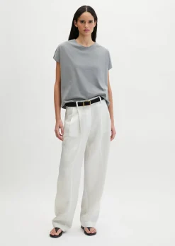 T-Shirt regular aus Material-Mix