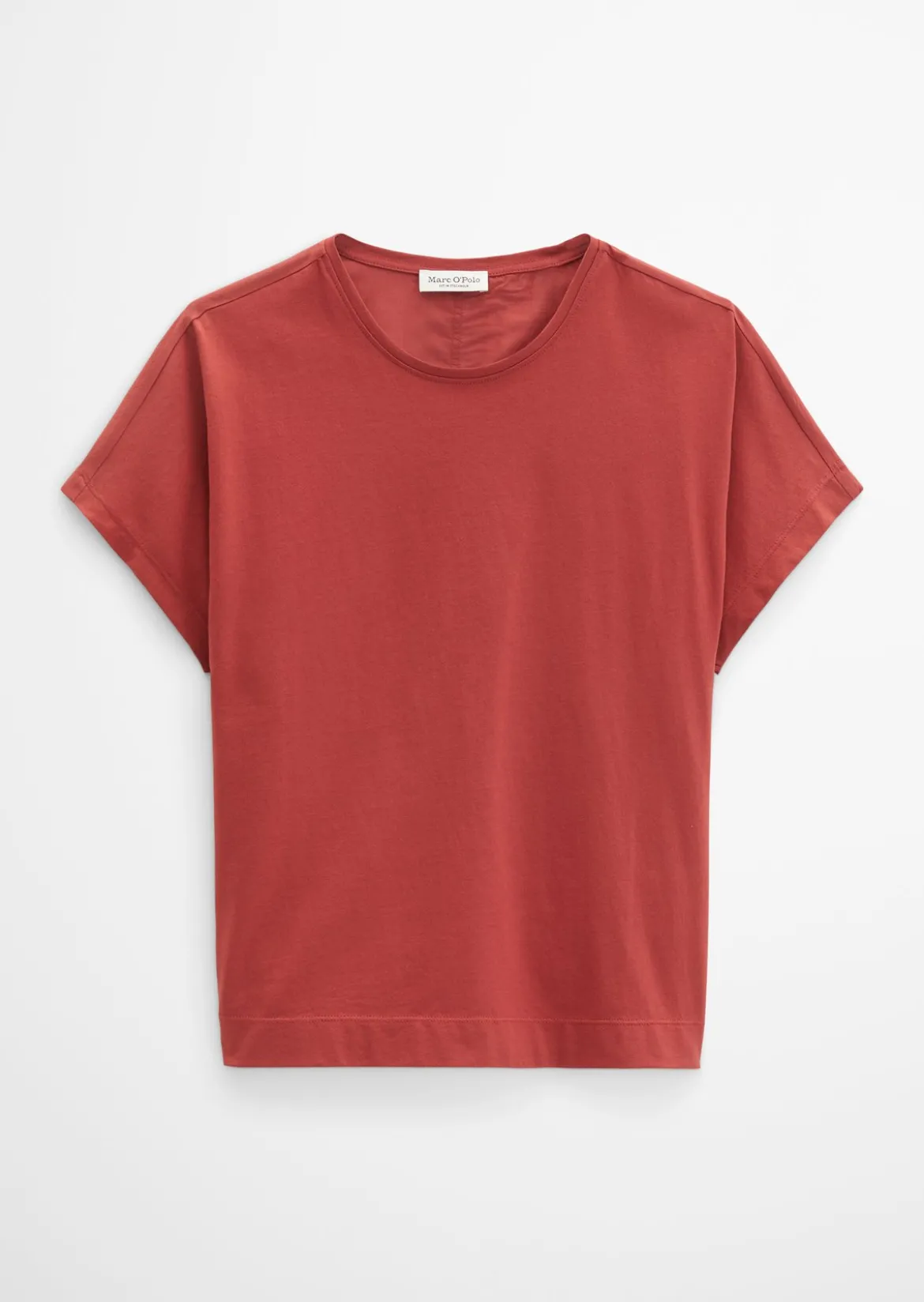 T-Shirt regular aus Material-Mix