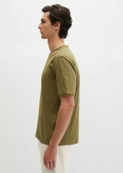 T-Shirt regular aus weichem Slub-Jersey