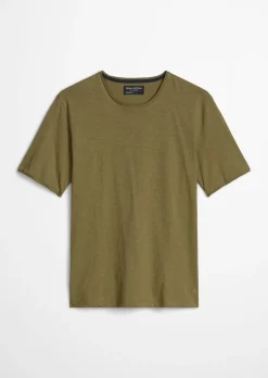 T-Shirt regular aus weichem Slub-Jersey