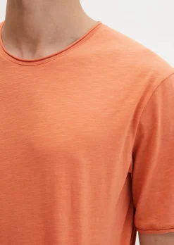 T-Shirt regular aus weichem Slub-Jersey