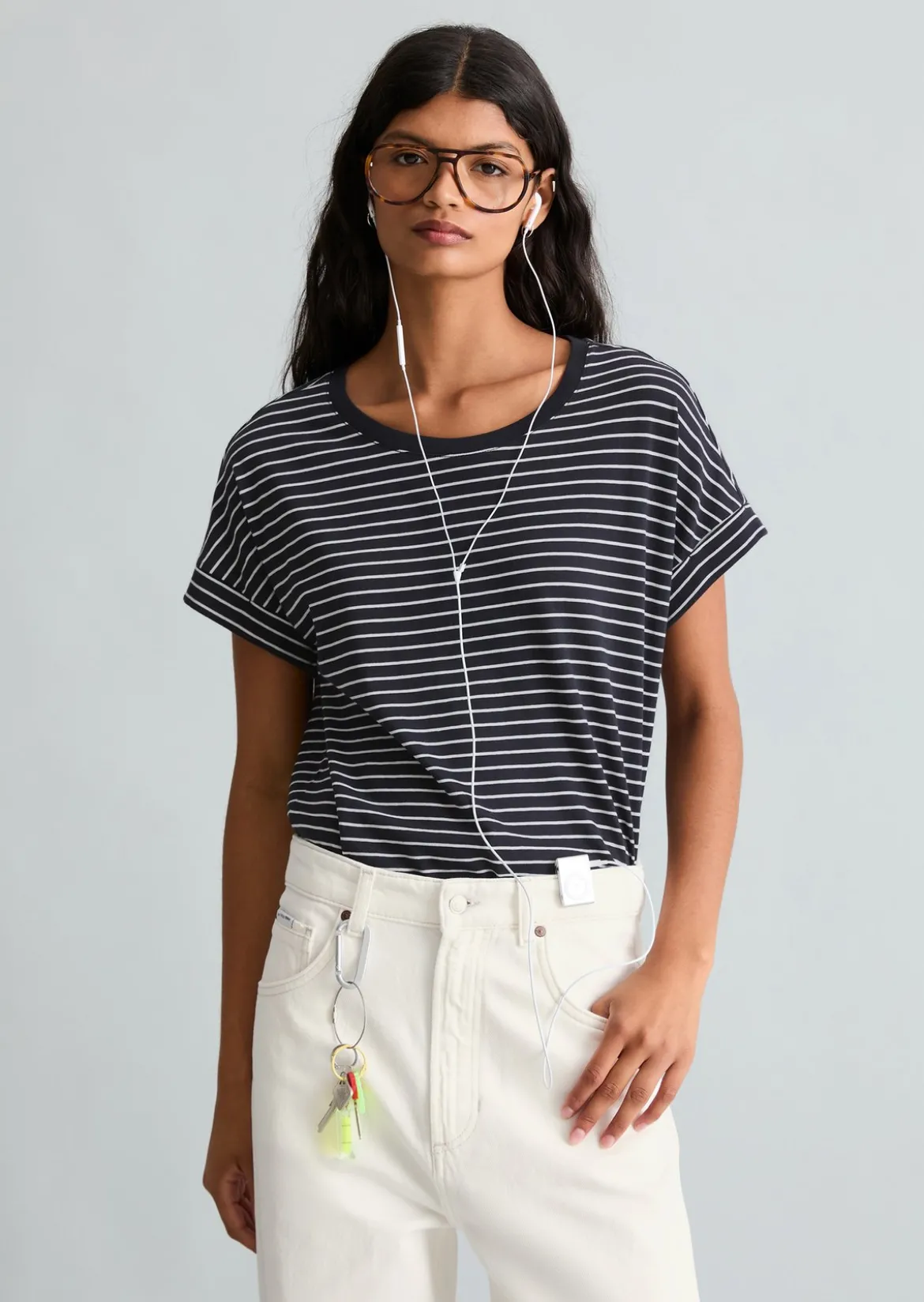 T-Shirt regular aus weichem Single Jersey