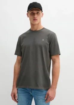 T-Shirt regular garment-dyed aus reiner Bio-Baumwolle