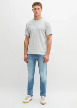 T-Shirt regular garment-dyed aus reiner Bio-Baumwolle