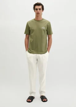 T-Shirt regular mit sommerlichem Rückenprint