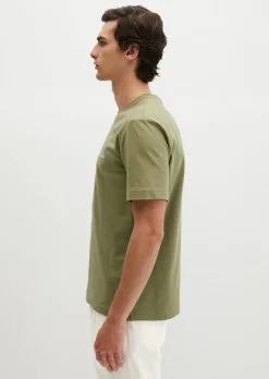 T-Shirt regular mit sommerlichem Rückenprint