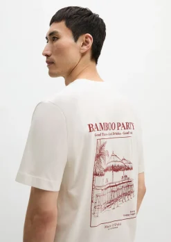 T-Shirt regular mit sommerlichem Rückenprint