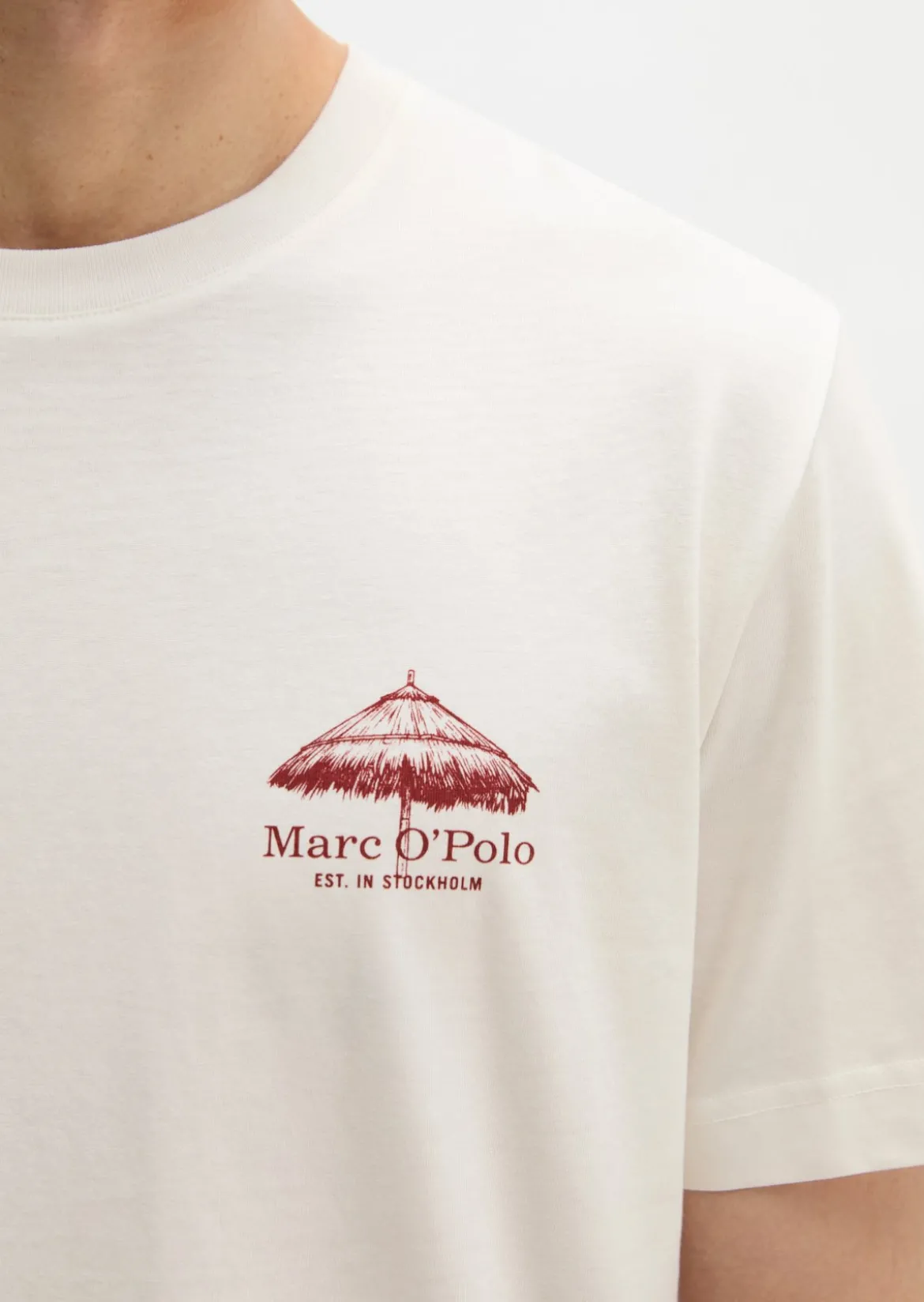 T-Shirt regular mit sommerlichem Rückenprint